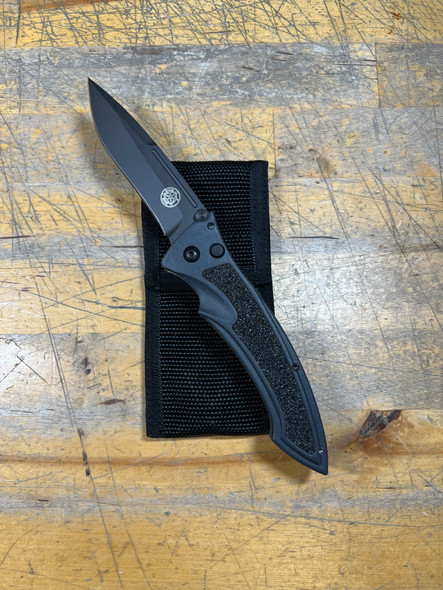 Masters of Defense MOD LTF Tactical Plain Edge Drop Point Knife w/ Case, Open Box