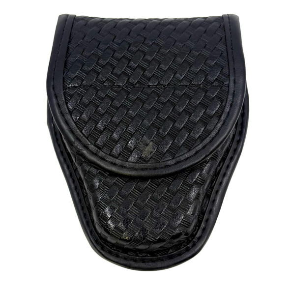 Bianchi AccuMold Elite Covered Handcuff Case, Basketweave, Hidden Snap,  Police Trade