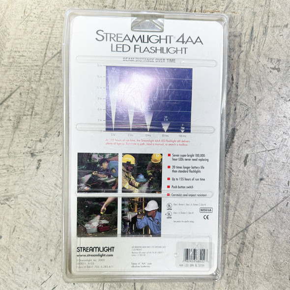 Streamlight 4AA LED Flashlight, Model 680031, Open Box
