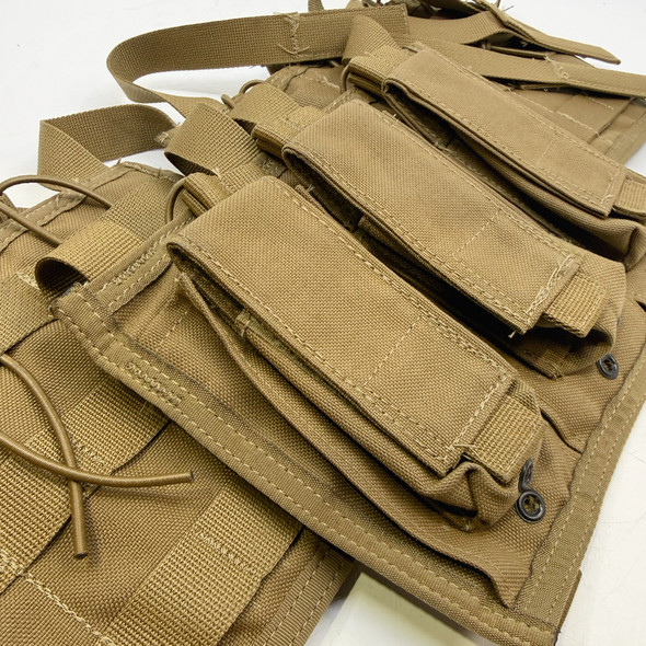 Law Enforcement Triple Magazine Pouch, MOLLE Compatible w/ Bungee Retention, Never Issued, Police Trade