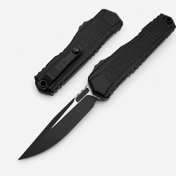 Glock GLO79316 G19K OTF Automatic Knife 3.5" Drop Point Plain Edge