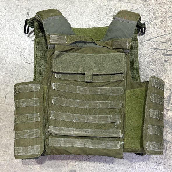 First Choice Armor MF1117 Hostage Rescue Vest, OD Green MOLLE Plate Carrier w/ Level IIIA Soft Armor Panels, Police Trade