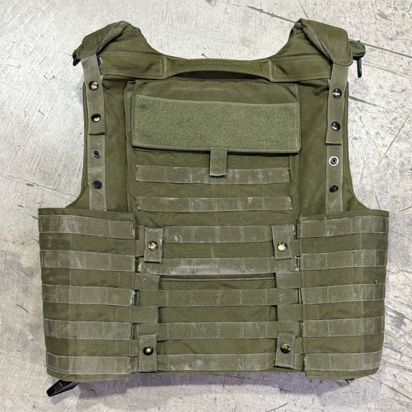 First Choice Armor MF1117 Hostage Rescue Vest, OD Green MOLLE Plate Carrier w/ Level IIIA Soft Armor Panels, Police Trade
