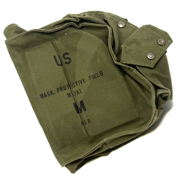 US Military Surplus M17A1 Canvas Gas Mask Bag, Police Trade