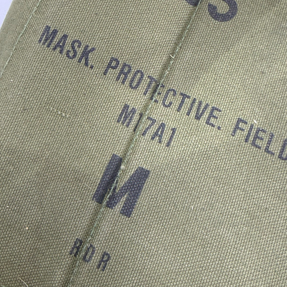 US Military Surplus M17A1 Canvas Gas Mask Bag, Police Trade