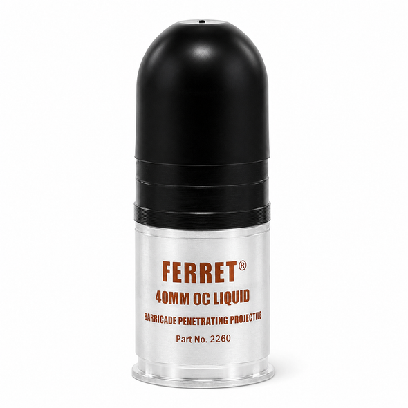 Defense Technology 2260 Ferret 40mm Liquid Barricade Penetrator Round, OC