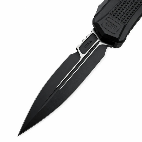 Glock 79314 G19K OTF Automatic Knife 3.5" Drop Point Double Plain Edge #80-1T