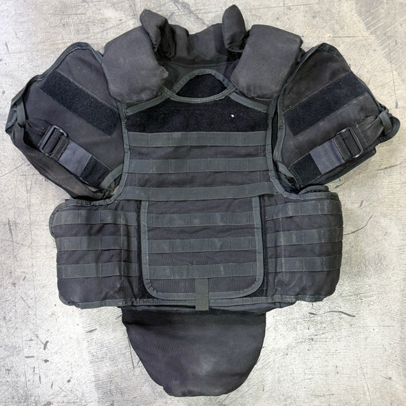 MSA Paraclete Tactical Body Armor Vest, Full Coverage SWAT Riot Rig w/ Deltoid, Collar & Groin, Police Trade