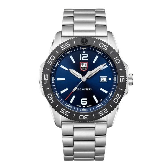 Luminox Pacific Diver Dive Sunburst Blue Dial Watch 44mm