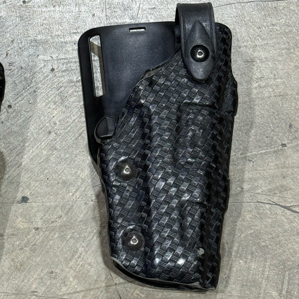 Safariland 6076 Duty Holster, Glock 20/21 Basketweave, Black Right Hand, Police Trade