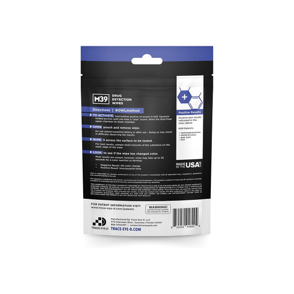 Trace Eye-D Methamphetamine Drug Detection Wipes