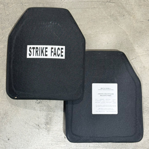 Battle Steel Level IV 10x12 Hard Armor Plate, Police Trade