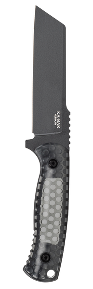 Ka-Bar George Cool Name Sheepsfoot 4.63" Fixed Blade Smoke Knife