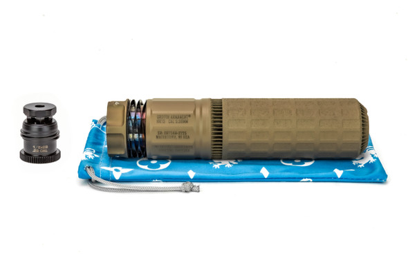 Griffin Armament DUAL-LOK HRT-556 AM Silencer, FDE