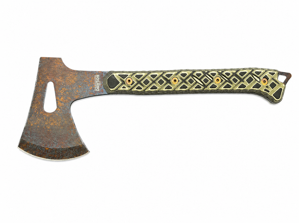 Dawson Bonfire 3.125" Wildfire Arid Camo G10 Hatchet