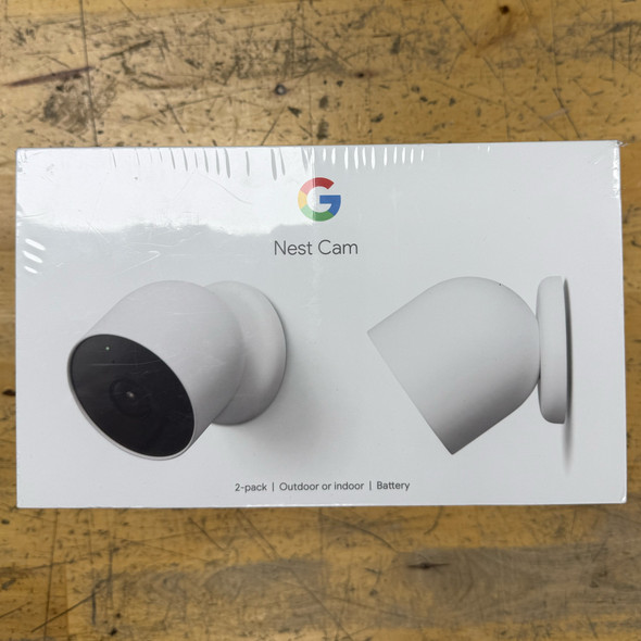Google Nest Cam 2 Pack Indoor/Outdoor Wire Free Security Cameras, BRAND NEW