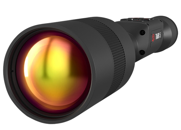 ATN TIWST5675A Thor 5 640 Thermal Rifle Scope, Black Anodized 5-40x Smart Mil Dot Reticle w/Zoom 640x480 60 fps Resolution
