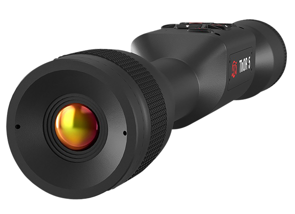 ATN TIWST5319A Thor 5 320 Thermal Rifle Scope, Black Anodized 3-12x Smart Mil Dot Reticle w/Zoom 320x240, 12 Microns 60 fps Resolution
