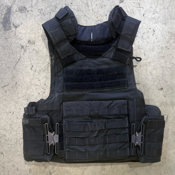 Paraclete Point Blank Law Enforcement Tactical Outer Carrier Vest w/ Soft Body Armor, Police Trade
