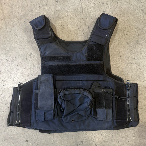 Armor Express Vortex IIIA Soft Armor Navy Vest Carrier, Police Trade