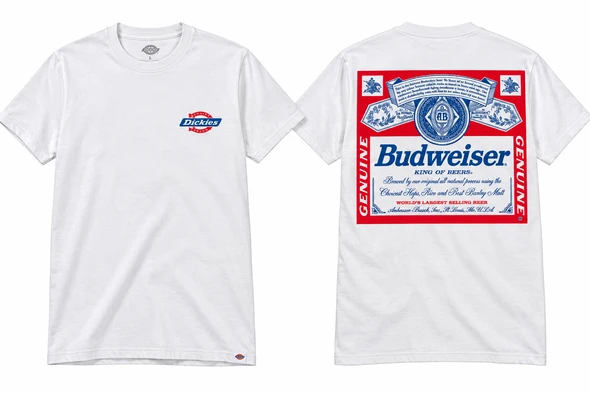 Dickies X Budweiser Can S/S White T-Shirt