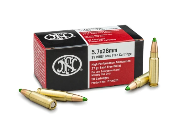 FN SS198LF 5.7x28mm 27 Grain Hollow Point Ammo, 2,000-Round Case