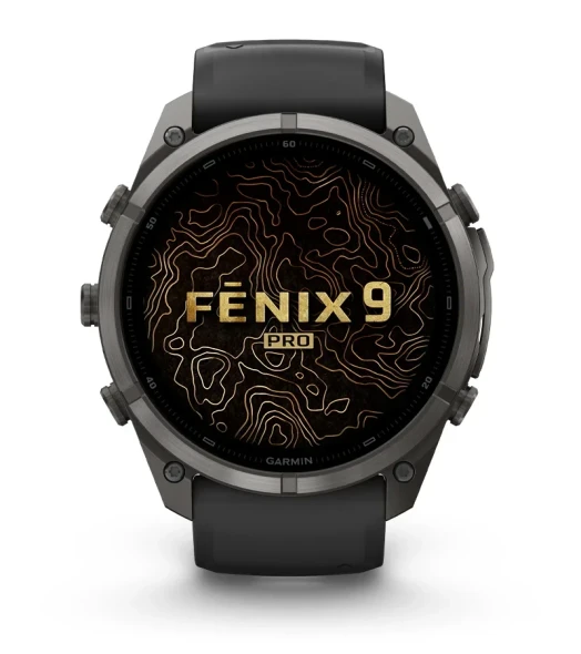 Garmin Fēnix 9 Pro Carbon Gray DLC Titanium with Black/Pebble Gray 51mm InReach Smartwatch
