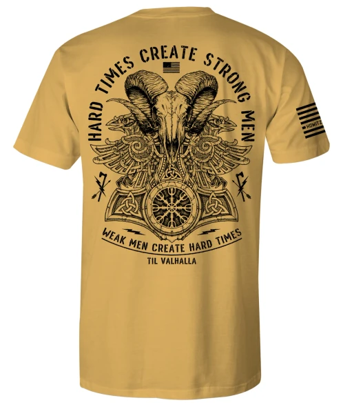 Howitzer Til Valhalla Mustard Tee Shirt