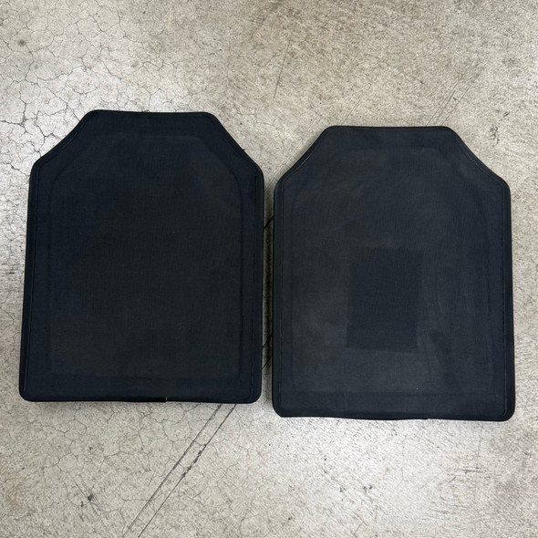 Law Enforcement 11x14 Hard Armor Plate Set (2 pcs), Strike Face Marked, Police Trade