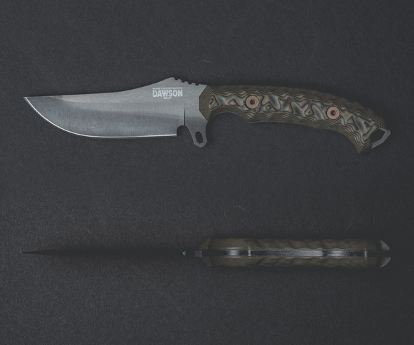Dawson Woodsman Hamon Arid Camo G10 3.625" Knife