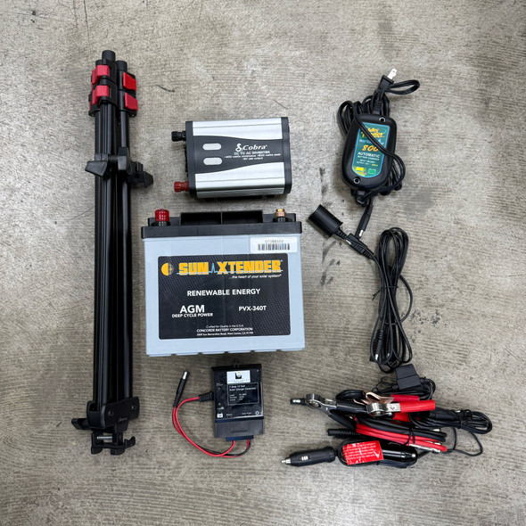 Unisys UIS-WD-SOPK Military Portable Solar Power Kit w/ Battery & Inverter, Police Trade