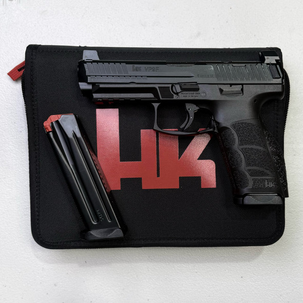 HK VP9A1F 9mm Pistol w/ 2 17-Round Magazines & Soft Case, Police Demo