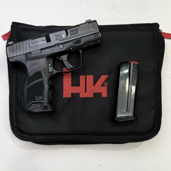 HK CC9 9mm Pistol w/ 2 Magazines & Soft Case, Police Demo