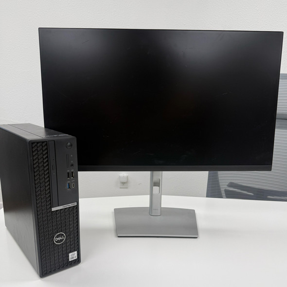 Dell OptiPlex 5080 Windows Core i3 Desktop Computer Bundle w/ 27" Dell P2722H Monitor, Keyboard & Mouse, Open Box