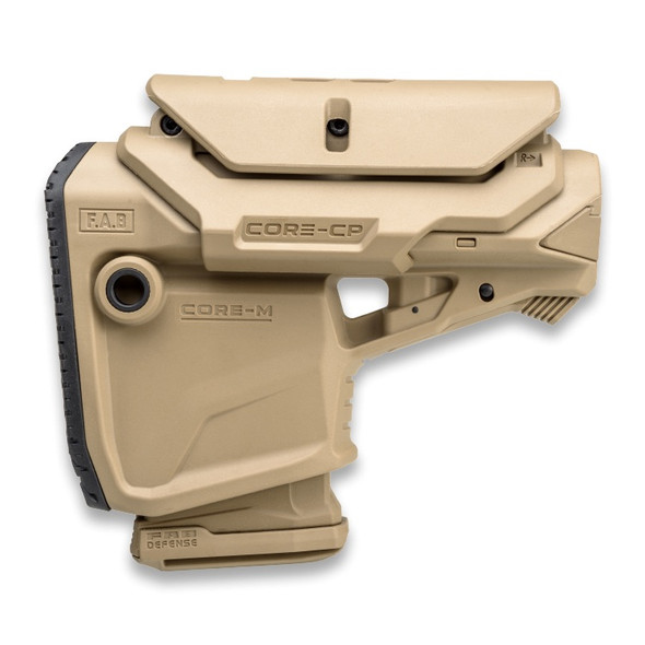 FAB Defense GL-CORE M CP AR-15/M4 Stock with Magazine Carrier & Adjustable Cheek Rest