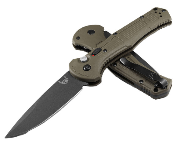 Benchmade Claymore Ranger Green/Cobalt Black Cerakote 3.6" Knife