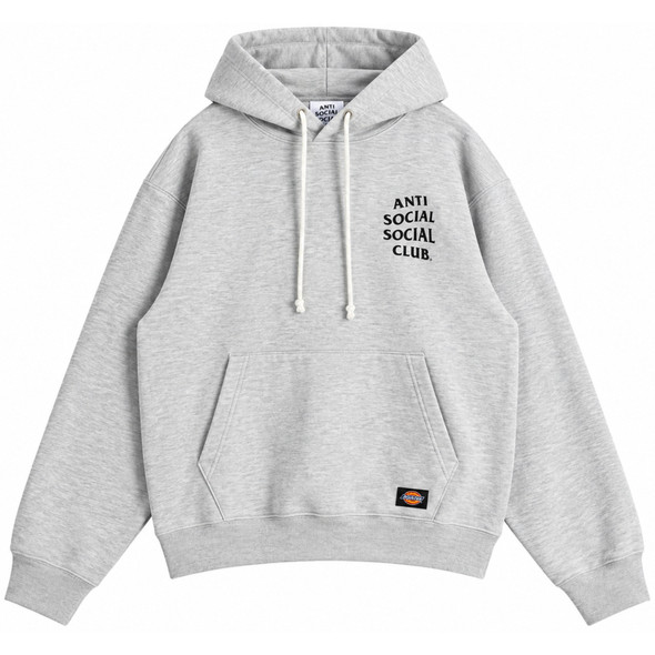 Dickies x Anti Social Social Club Logo Hoodie, Heather Grey