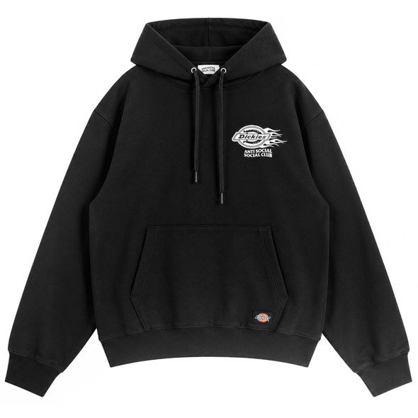 Dickies x Anti Social Social Club Flame Hoodie, Black