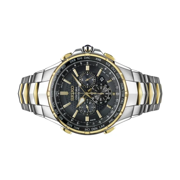 Seiko SSG010 Coutura Radio Sync Solar Chronograph Watch 44.5 mm