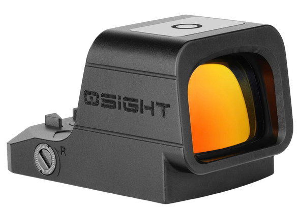 Osight XR Enclosed Ruggedized Miniature Footprint Rechargeable Multi-Reticle Red Dot Reflex Sight w/Backup Rear Sight