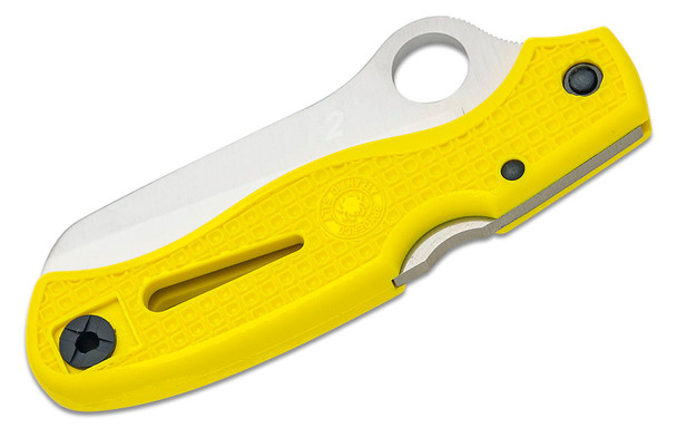 Spyderco C89SYL Atlantic Salt Folding Knife 3.69" Sheepfoot Serrated Edge