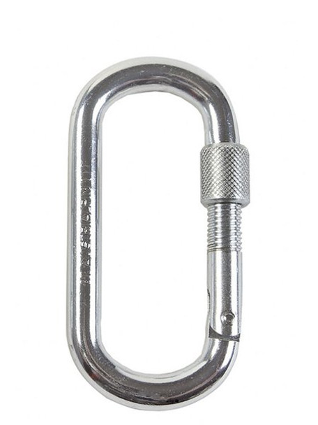 Austri Alpin Symm. Oval Connector w/Claw Lock & Screw Gate