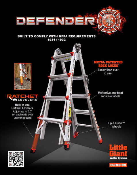 Little Giant Defender Fire Fighting Ladder