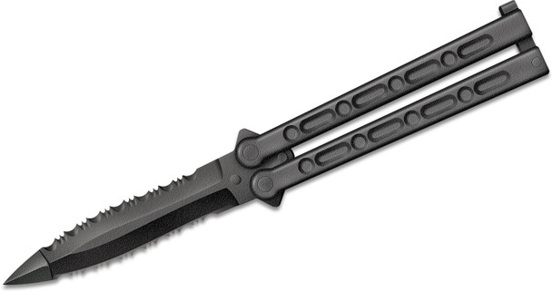 Cold Steel 92EAA FGX Balisong Butterfly Knife 5" Double Serrated Edge Griv-Ex 