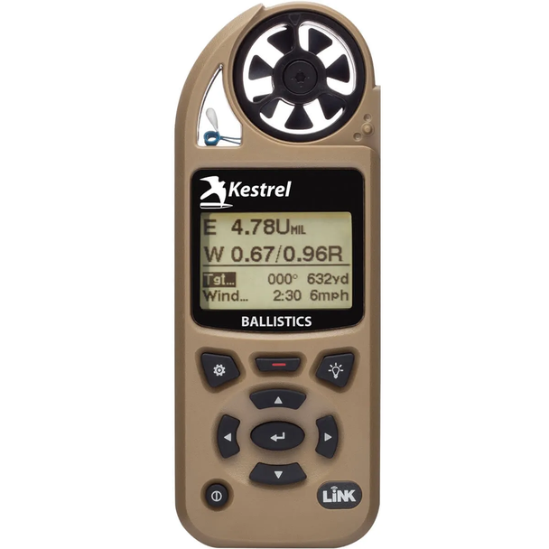 Know where your bullet will hit before you pull the trigger. The Kestrel 5700 Ballistics Weather Meter measures wind, altitude, and all critical weather and ballistic variables to calculate an accurate aim point for long-range shooting. No more DOPE cards, re-zeroing, or guessing at the wind. This all-in-one compact tool combines onsite environmental measurements with a powerful G1/G7 ballistics calculator to deliver precise elevation and windage solutions for any gun, any round, any shot. Get first-shot confidence with the all-in-one, long-range shooting solution trusted by long-range hunters and shooters.

