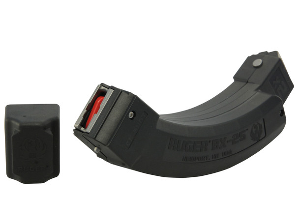 Ruger 90398 BX-25 Value Pack 25rd Magazine Fits Ruger 10/22/SR/American Rimfire/Charger 22LR Black 2 Pack