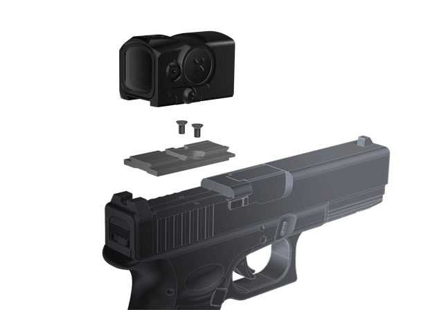 BattleSteel Aimpoint ACRO Plate For Glock MOS Pistols