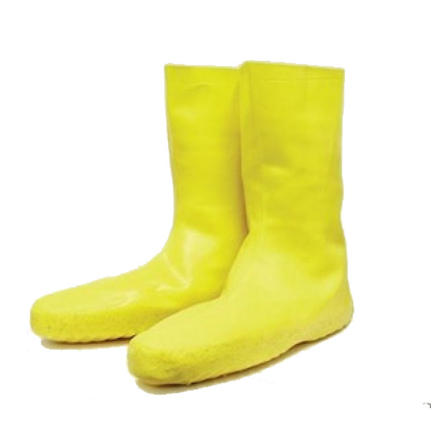 North Safety Disposable 12" Latex Booties, Yellow