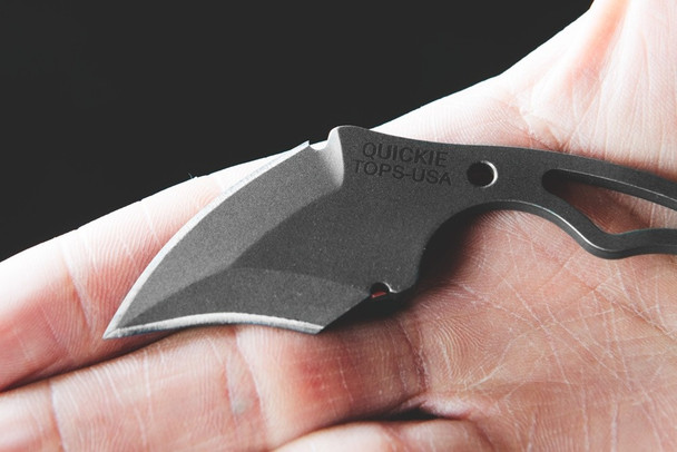 Tops QCK-01 Quickie Karambit Fixed Blade Knife 1.63" Plain Edge