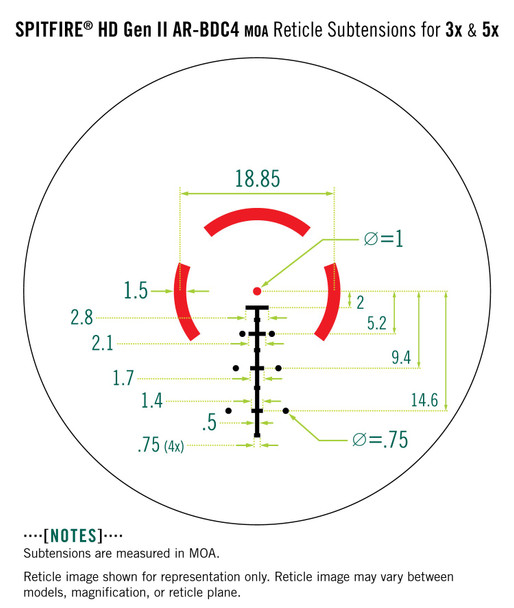 Vortex Spitfire HD Gen II 3X Prism Rifle Scope